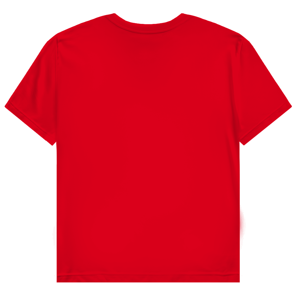 JA Miststück – Damen-T-Shirt in Rot, Rückansicht ohne Druck