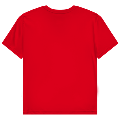 JA Miststück – Damen-T-Shirt in Rot, Rückansicht ohne Druck