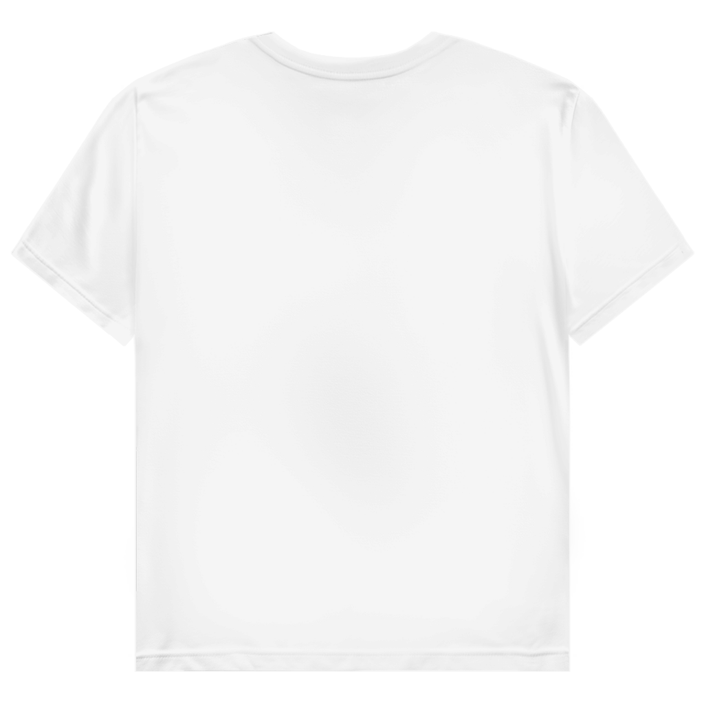 JA Miststück – Damen-T-Shirt in Weiß, Rückansicht ohne Druck