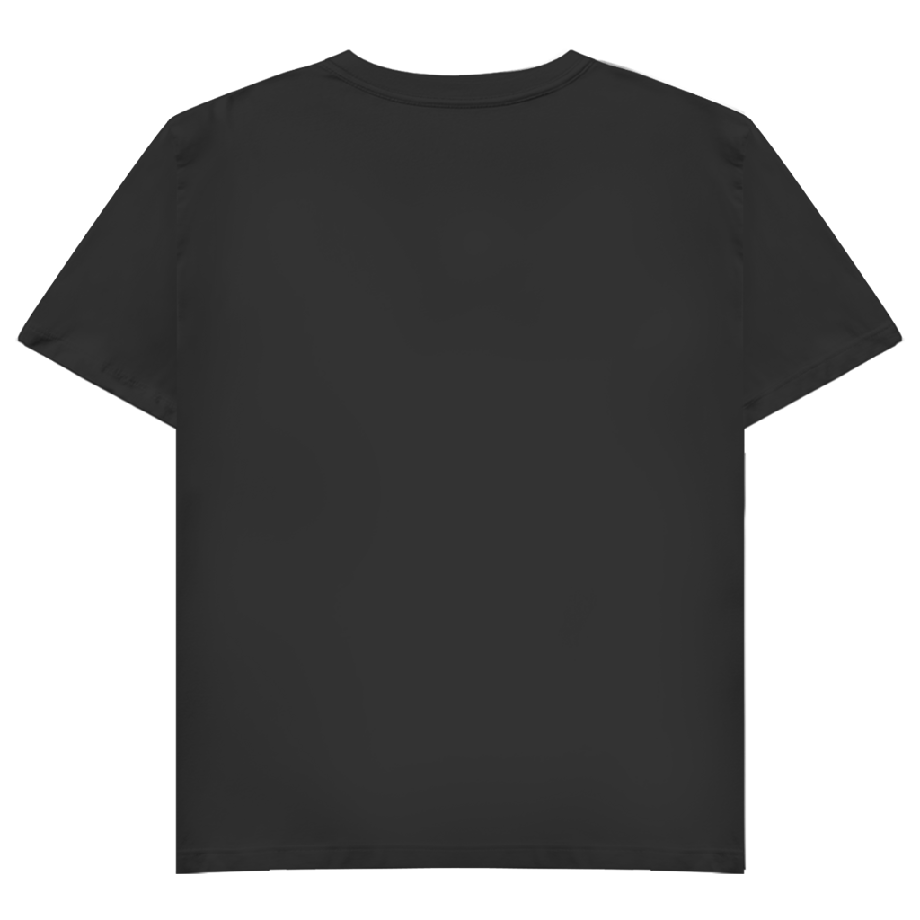 JA Miststück – Damen-V-Neck-Shirt in Schwarz, Rückansicht ohne Druck