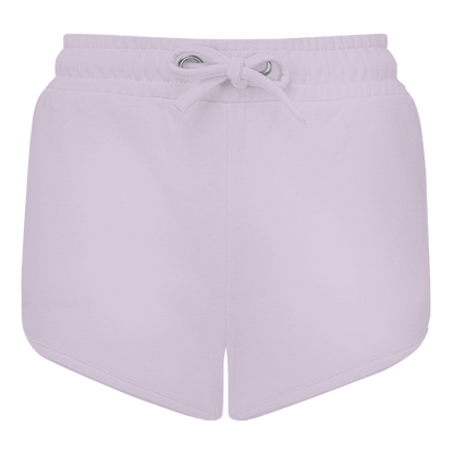 JA Miststück – Damen-Shorts in Flieder, Rückansicht ohne Druck
