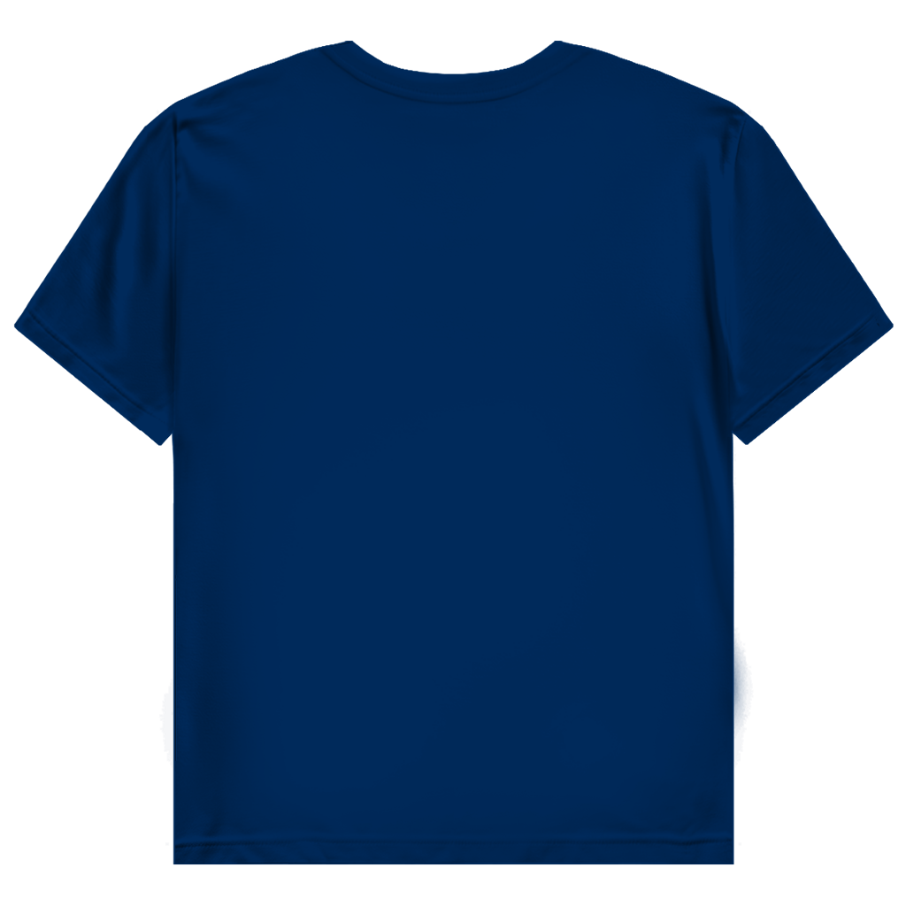 JA Zu hübsch für dein Drama – Damen-T-Shirt in Marineblau, Rückansicht ohne Druck