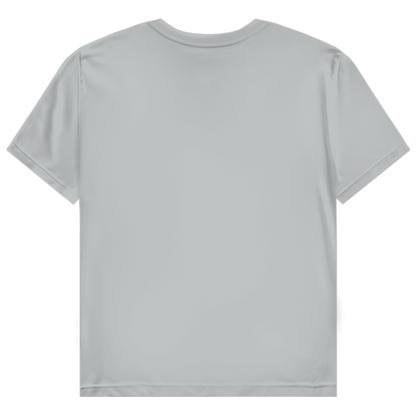 JA Zu hübsch für dein Drama – Damen-T-Shirt in Pazifikgrau, Rückansicht ohne Druck