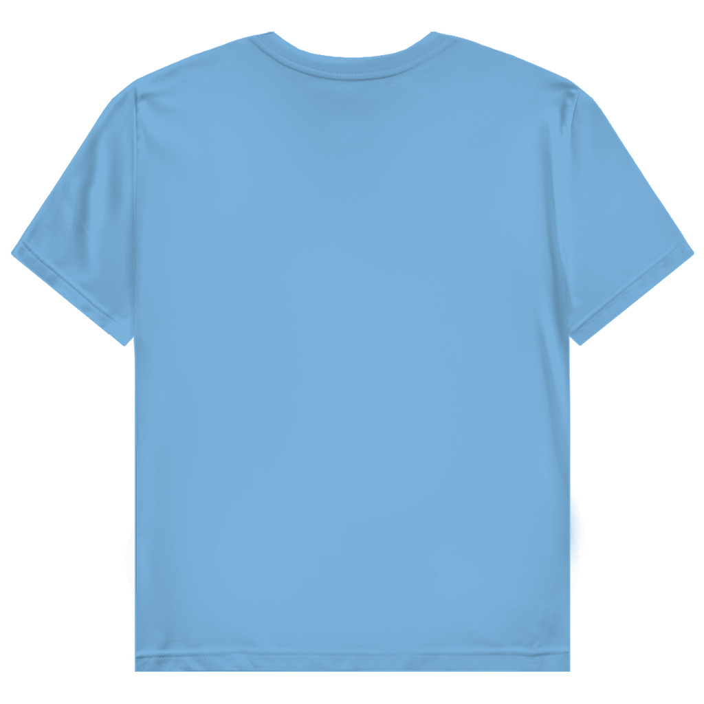JA Zu hübsch für dein Drama – Damen-T-Shirt in Himmelblau, Rückansicht ohne Druck