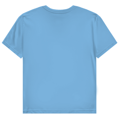 JA Zu hübsch für dein Drama – Damen-T-Shirt in Himmelblau, Rückansicht ohne Druck