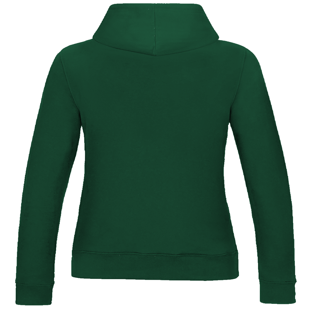 JA Zu hübsch für dein Drama – Damen-Hoodie in Flaschengrün, Rückansicht ohne Druck