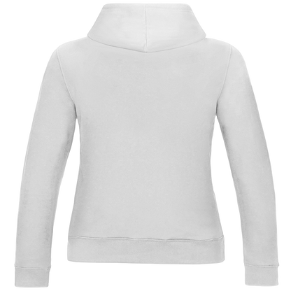 JA Zu hübsch für dein Drama – Damen-Hoodie in Arktisweiß, Rückansicht ohne Druck