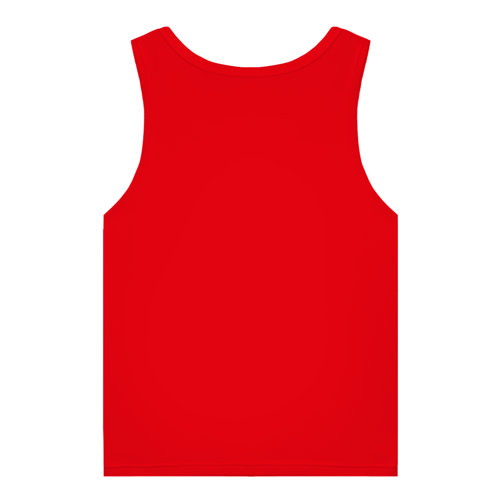 JA Zu hübsch für dein Drama – Damen-Bio-Tanktop in Rot, Rückansicht ohne Druck
