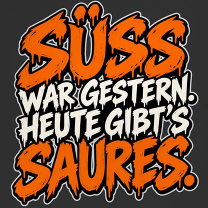 JA Saures – Herren-Bio-T-Shirt, Nahaufnahme vom Motiv