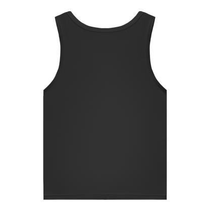 JA Saures – Damen-Bio-Tanktop in Schwarz, Rückansicht ohne Druck