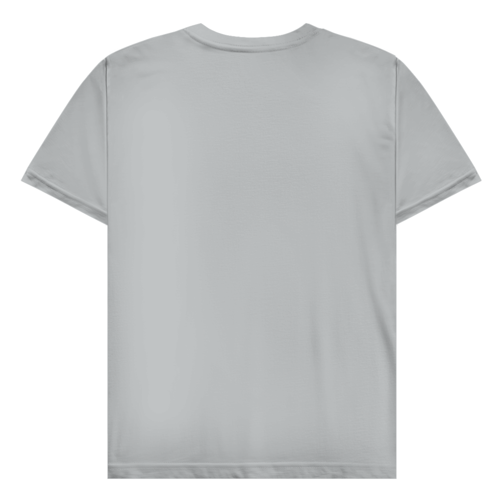 JA Spukbiker – Herren-T-Shirt in Pazifikgrau, Rückansicht ohne Druck