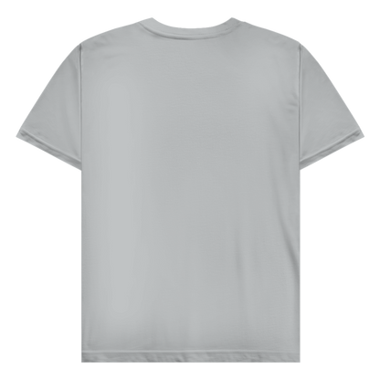 JA Spukbiker – Herren-T-Shirt in Pazifikgrau, Rückansicht ohne Druck