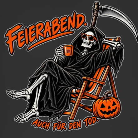JA Todespause – Herren-T-Shirt, Nahaufnahme vom Motiv
