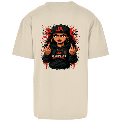 JA – Die Frau mit Meinung | Oversized Power-Shirt mit Backprint