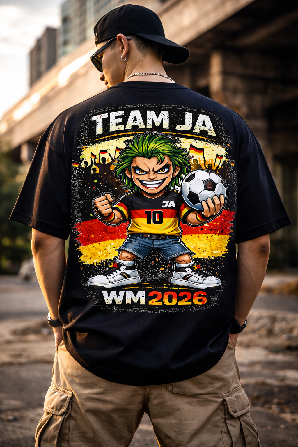 💣 TEAM JA – WM Krieger 2026 Oversized Shirt 🇩🇪 | Streetwear Deutschland