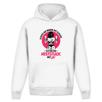 Miststück mit JA – Frecher Damen-Hoodie im rebellischen JA-Style