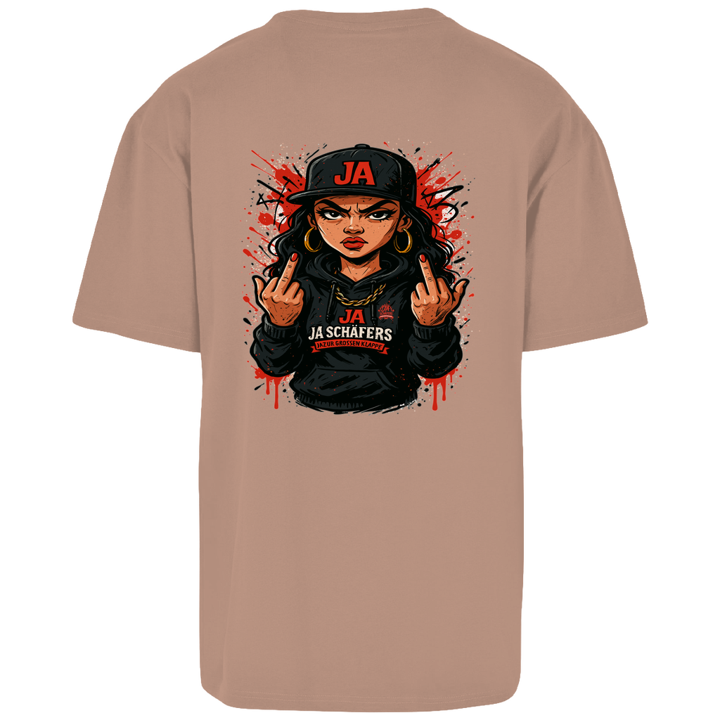 JA – Die Frau mit Meinung | Oversized Power-Shirt mit Backprint
