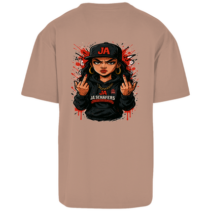 JA – Die Frau mit Meinung | Oversized Power-Shirt mit Backprint