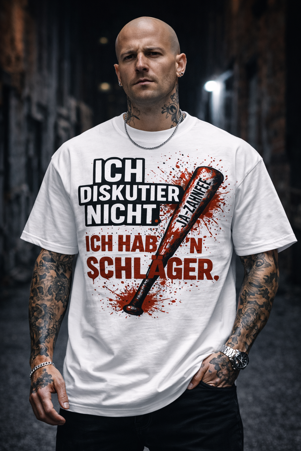 ICH DISKUTIER NICHT – ICH HAB’N SCHLÄGER | Statement Shirt JA Style